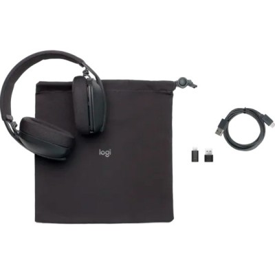 Головні бездротові навушники накладні з вбудованим мікрофоном LOGITECH Zone Vibe Wireless UC headset - GRAPHITE ZOOM GOOGLE Головні бездротові навушники накладні з вбудованим мікрофоном LOGITECH Zone Vibe Wireless UC headset - GRAPHITE ZOOM GOOGLE