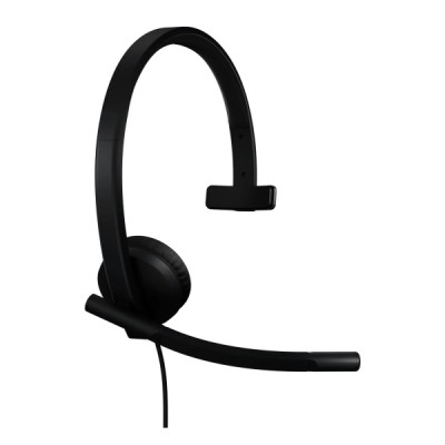 Головні дротові навушники накладні з вбудованим мікрофоном LOGITECH H570e Corded Stereo USB Headset (Teams version) - BLACK - EM Головні дротові навушники накладні з вбудованим мікрофоном LOGITECH H570e Corded Stereo USB Headset (Teams version) - BLACK - EM