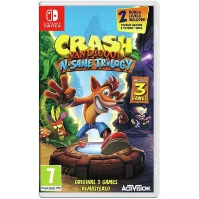 Гра консольна Switch CRASH BANDICOOT N. SANE TRILOGY, картридж (1067544) Гра консольна Switch CRASH BANDICOOT N. SANE TRILOGY, картридж (1067544)