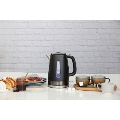 Електрочайник Russell Hobbs Matte Black 1.8л, Strix, метал, чорний (26140-70) Електрочайник Russell Hobbs Matte Black 1.8л, Strix, метал, чорний (26140-70)