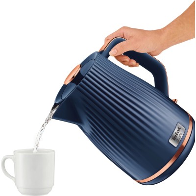 Електрочайник Tefal Loft 1.7л, Strix, пластик, синій (KO251430)