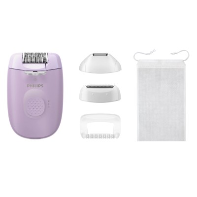 Епілятор Philips Series 2000 дисковий, від мережі, сух., насадок-3, з підсвіткою, фіолетовий (BRE257/00) Епілятор Philips Series 2000 дисковий, від мережі, сух., насадок-3, з підсвіткою, фіолетовий (BRE257/00)