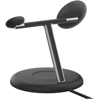 Зарядний пристрій бездротовий Belkin 3в1 Magnetic Adjustable Pad Qi2 15Вт, чорний (WIZ023VFBK) Зарядний пристрій бездротовий Belkin 3в1 Magnetic Adjustable Pad Qi2 15Вт, чорний (WIZ023VFBK)