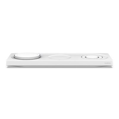 Зарядний пристрій бездротовий Belkin 3в1 MagSafe PRO iPhone/Watch/AirPods, білий (WIZ016VFWH) Зарядний пристрій бездротовий Belkin 3в1 MagSafe PRO iPhone/Watch/AirPods, білий (WIZ016VFWH)