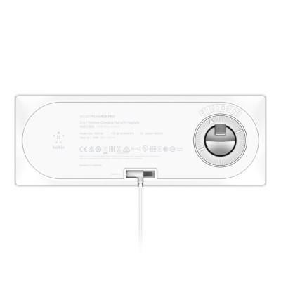 Зарядний пристрій бездротовий Belkin 3в1 MagSafe PRO iPhone/Watch/AirPods, білий (WIZ016VFWH) Зарядний пристрій бездротовий Belkin 3в1 MagSafe PRO iPhone/Watch/AirPods, білий (WIZ016VFWH)