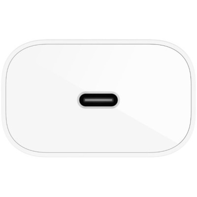 Зарядний пристрій мережевий Belkin 25Вт USB-С PD PPS, білий (WCA004VFWH) Зарядний пристрій мережевий Belkin 25Вт USB-С PD PPS, білий (WCA004VFWH)