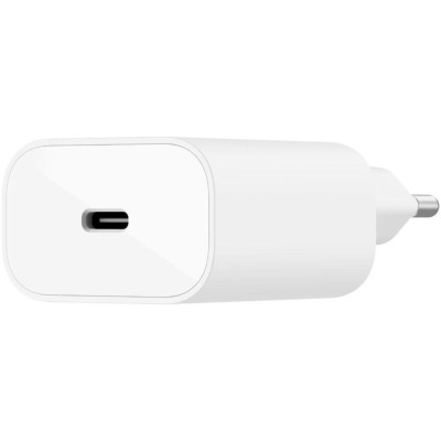 Зарядний пристрій мережевий Belkin 25Вт USB-С PD PPS, білий (WCA004VFWH) Зарядний пристрій мережевий Belkin 25Вт USB-С PD PPS, білий (WCA004VFWH)