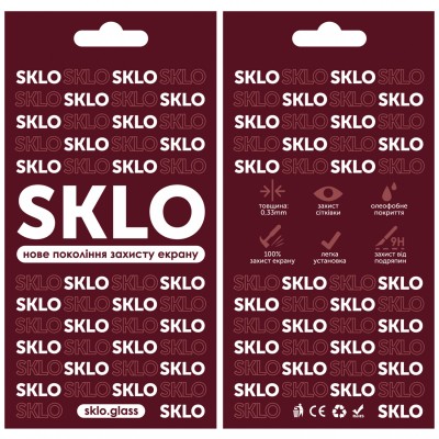 Захисне скло SKLO 3D для Apple iPhone 15 Plus / 16 Plus (6.7") Чорний