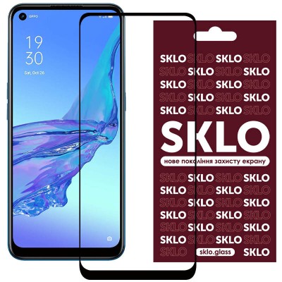 Захисне скло SKLO 3D для Oppo Reno 5 Lite Чорний Захисне скло SKLO 3D для Oppo Reno 5 Lite Чорний