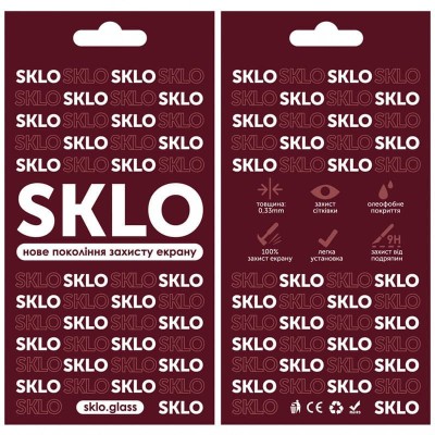 Захисне скло SKLO 3D для Realme C53 / C51 / C61 4G / C63 4G / Note 50 / 60 Чорний