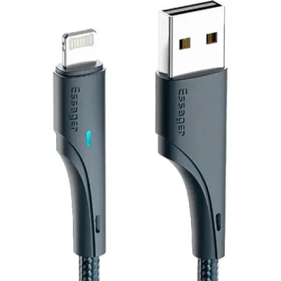 Кабель ESSAGER Rousseau 3A Fast Charging USB Lightning Cable 1m (EXCL-LS01) Black Кабель ESSAGER Rousseau 3A Fast Charging USB Lightning Cable 1m (EXCL-LS01) Black