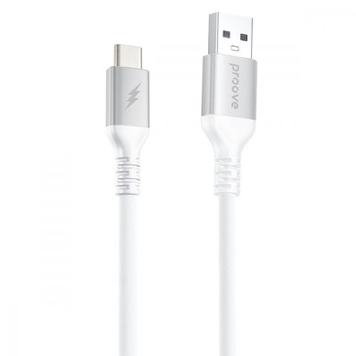 Кабель Proove ReGen Silicone USB to Type-C 3A (1m) (CCRS27001202) white