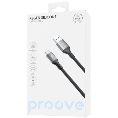 Кабель Proove ReGen Silicone USB to Type-C 3A (1m) (CCRS27001202) white