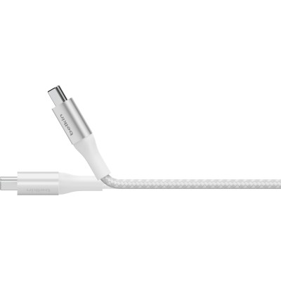 Кабель USB-C > USB-C заряджання/синхронізації Belkin 2м, 240Вт, Type-C, плетений, білий (CAB015BT2MWH) Кабель USB-C > USB-C заряджання/синхронізації Belkin 2м, 240Вт, Type-C, плетений, білий (CAB015BT2MWH)
