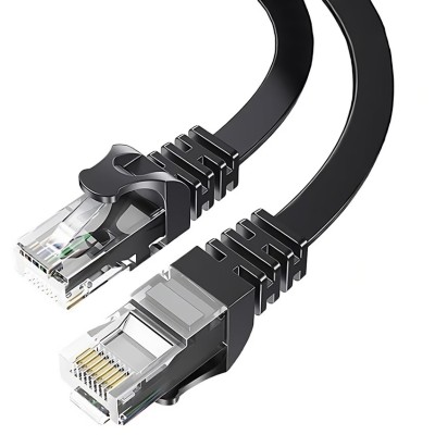 Кабель ESSAGER TopSpeed Cable Ethernet Cat6 RJ45 Splitter Network Flat Cable 10m (EXCWXB-JSF01) Black Кабель ESSAGER TopSpeed Cable Ethernet Cat6 RJ45 Splitter Network Flat Cable 10m (EXCWXB-JSF01) Black