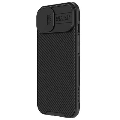 Карбонова накладка Nillkin CamShield Pro Magnetic для Apple iPhone 15 (6.1") Black Карбонова накладка Nillkin CamShield Pro Magnetic для Apple iPhone 15 (6.1") Black