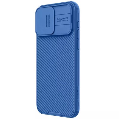 Карбонова накладка Nillkin CamShield Pro Magnetic для Apple iPhone 15 Pro (6.1") Blue