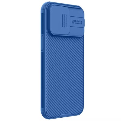 Карбонова накладка Nillkin CamShield Pro Magnetic для Apple iPhone 15 Pro (6.1") Blue