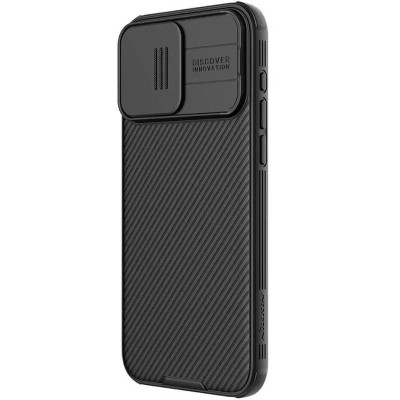 Карбонова накладка Nillkin CamShield Pro Magnetic для Apple iPhone 15 Pro Max (6.7") Black Карбонова накладка Nillkin CamShield Pro Magnetic для Apple iPhone 15 Pro Max (6.7") Black