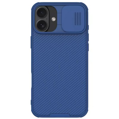 Карбонова накладка Nillkin CamShield Pro Magnetic для Apple iPhone 16 (6.1") Blue Карбонова накладка Nillkin CamShield Pro Magnetic для Apple iPhone 16 (6.1") Blue