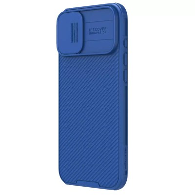 Карбонова накладка Nillkin CamShield Pro Magnetic для Apple iPhone 16 (6.1") Blue Карбонова накладка Nillkin CamShield Pro Magnetic для Apple iPhone 16 (6.1") Blue