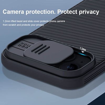 Карбонова накладка Nillkin CamShield Pro для Apple iPhone 15 (6.1") Black