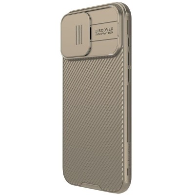 Карбонова накладка Nillkin CamShield Pro для Apple iPhone 16 Pro (6.3") Gold