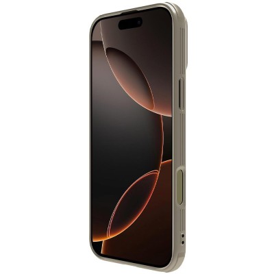 Карбонова накладка Nillkin CamShield Pro для Apple iPhone 16 Pro (6.3") Gold