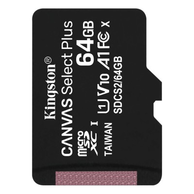 Карта пам'яті Kingston microSD 64GB C10 UHS-I R100MB/s (SDCS2/64GBSP) Карта пам'яті Kingston microSD 64GB C10 UHS-I R100MB/s (SDCS2/64GBSP)