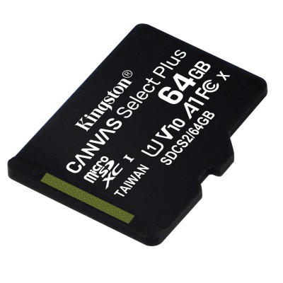 Карта пам'яті Kingston microSD 64GB C10 UHS-I R100MB/s (SDCS2/64GBSP) Карта пам'яті Kingston microSD 64GB C10 UHS-I R100MB/s (SDCS2/64GBSP)