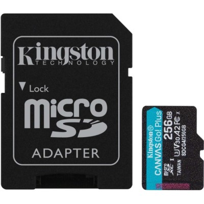 Карта пам'яті Kingston MicroSDXC 256GB Canvas Go Plus Gen4 200MB/s A2 U3 V30 + SD-адаптер (SDCG4/256GB) Карта пам'яті Kingston MicroSDXC 256GB Canvas Go Plus Gen4 200MB/s A2 U3 V30 + SD-адаптер (SDCG4/256GB)