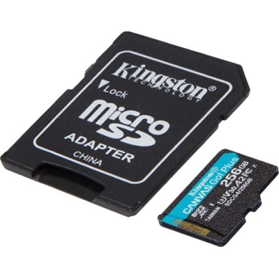 Карта пам'яті Kingston MicroSDXC 256GB Canvas Go Plus Gen4 200MB/s A2 U3 V30 + SD-адаптер (SDCG4/256GB) Карта пам'яті Kingston MicroSDXC 256GB Canvas Go Plus Gen4 200MB/s A2 U3 V30 + SD-адаптер (SDCG4/256GB)