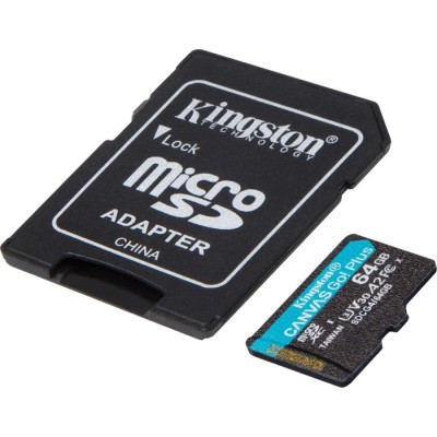 Карта пам'яті Kingston MicroSDXC 64GB Canvas Go Plus Gen4 200MB/s A2 U3 V30 + SD-адаптер (SDCG4/64GB) Карта пам'яті Kingston MicroSDXC 64GB Canvas Go Plus Gen4 200MB/s A2 U3 V30 + SD-адаптер (SDCG4/64GB)