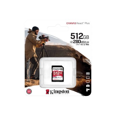 Карта пам'яті Kingston SD 512GB C10 UHS-II U3 R280/W150MB/s (SDR2V6/512GB) Карта пам'яті Kingston SD 512GB C10 UHS-II U3 R280/W150MB/s (SDR2V6/512GB)