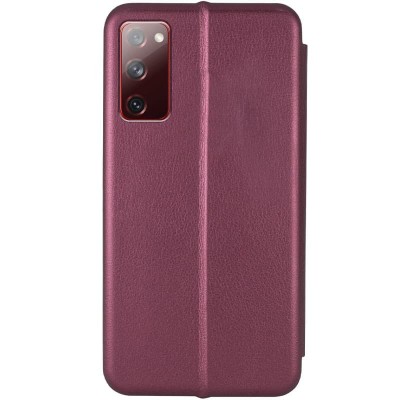 Кожаный чехол (книжка) Classy для Samsung Galaxy S20 FE Бордовый Кожаный чехол (книжка) Classy для Samsung Galaxy S20 FE Бордовый
