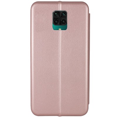 Кожаный чехол (книжка) Classy для Xiaomi Redmi Note 9s / Note 9 Pro / Note 9 Pro Max Rose Gold