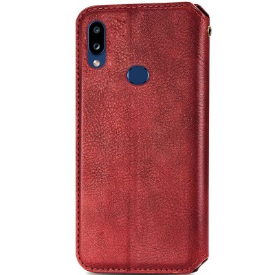 Кожаный чехол книжка GETMAN Cubic (PU) для Samsung Galaxy A10s Красный Кожаный чехол книжка GETMAN Cubic (PU) для Samsung Galaxy A10s Красный