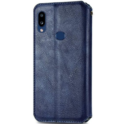 Кожаный чехол книжка GETMAN Cubic (PU) для Samsung Galaxy A10s Синий Кожаный чехол книжка GETMAN Cubic (PU) для Samsung Galaxy A10s Синий