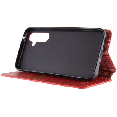 Кожаный чехол книжка GETMAN Cubic (PU) для Samsung Galaxy A34 5G Красный Кожаный чехол книжка GETMAN Cubic (PU) для Samsung Galaxy A34 5G Красный