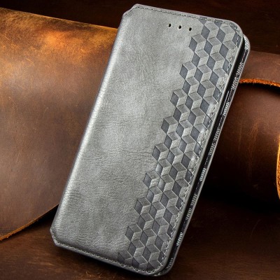Кожаный чехол книжка GETMAN Cubic (PU) для Xiaomi Redmi 9C Серый Кожаный чехол книжка GETMAN Cubic (PU) для Xiaomi Redmi 9C Серый