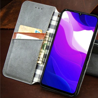 Кожаный чехол книжка GETMAN Cubic (PU) для Xiaomi Redmi 9C Серый Кожаный чехол книжка GETMAN Cubic (PU) для Xiaomi Redmi 9C Серый