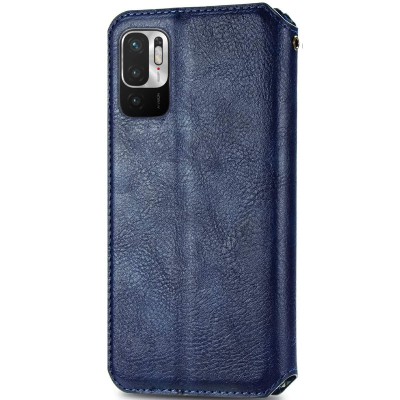 Кожаный чехол книжка GETMAN Cubic (PU) для Xiaomi Redmi Note 10 5G / Poco M3 Pro Синий Кожаный чехол книжка GETMAN Cubic (PU) для Xiaomi Redmi Note 10 5G / Poco M3 Pro Синий
