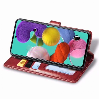 Кожаный чехол книжка GETMAN Gallant (PU) для Samsung Galaxy A51 Красный Кожаный чехол книжка GETMAN Gallant (PU) для Samsung Galaxy A51 Красный