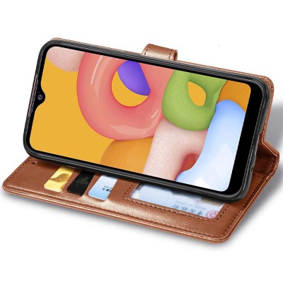 Кожаный чехол книжка GETMAN Gallant (PU) для Xiaomi Redmi 9C Коричневый Кожаный чехол книжка GETMAN Gallant (PU) для Xiaomi Redmi 9C Коричневый
