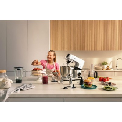 Кухонна машина Gorenje 1000Вт, чаша-метал, корпус-метал, насадок-7, сріблясто-чорний (MMC1000CA) Кухонна машина Gorenje 1000Вт, чаша-метал, корпус-метал, насадок-7, сріблясто-чорний (MMC1000CA)