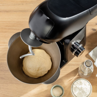 Кухонна машина Tefal Bake Partner 1100Вт, чаша-метал, корпус-пластик, насадок-6, чорний (QB522838)
