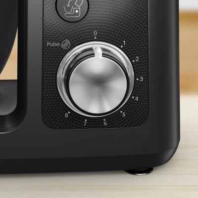 Кухонна машина Tefal Bake Partner 1100Вт, чаша-метал, корпус-пластик, насадок-6, чорний (QB522838)