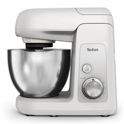 Кухонна машина Tefal Bake Partner 1100Вт, чаша-метал, корпус-пластик, насадок-8, білий (QB525B38) Кухонна машина Tefal Bake Partner 1100Вт, чаша-метал, корпус-пластик, насадок-8, білий (QB525B38)