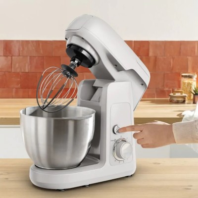 Кухонна машина Tefal Bake Partner 1100Вт, чаша-метал, корпус-пластик, насадок-8, білий (QB525B38) Кухонна машина Tefal Bake Partner 1100Вт, чаша-метал, корпус-пластик, насадок-8, білий (QB525B38)