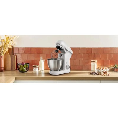 Кухонна машина Tefal Bake Partner 1100Вт, чаша-метал, корпус-пластик, насадок-8, білий (QB525B38) Кухонна машина Tefal Bake Partner 1100Вт, чаша-метал, корпус-пластик, насадок-8, білий (QB525B38)